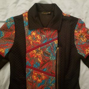 Gorgeous quilted floral jacket